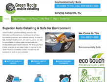 Tablet Screenshot of greenrootsmobile.com